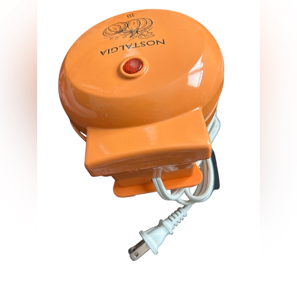 Nostalgia Mini Waffle Maker - Orange